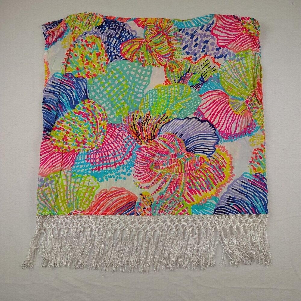 Lilly Pulitzer Jasmine Caftan Womens Xs/Small Roar of the Sea Cover Up - Picture 3 of 9